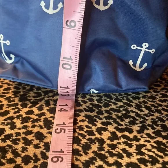 Top it Off Anchor blue and white tote bag, fair used condition - Picture 12 of 12